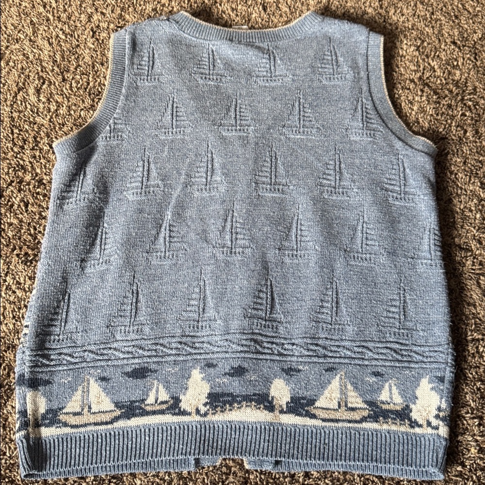 Vintage Northern Reflections Vest Sailboats Size Small - Picture 6 of 6